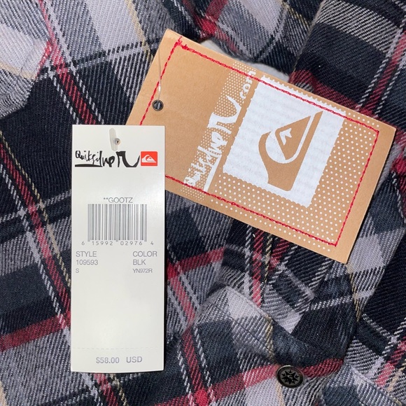 Quiksilver Plaid Button Down Jacket - Size Medium - Picture 3 of 11